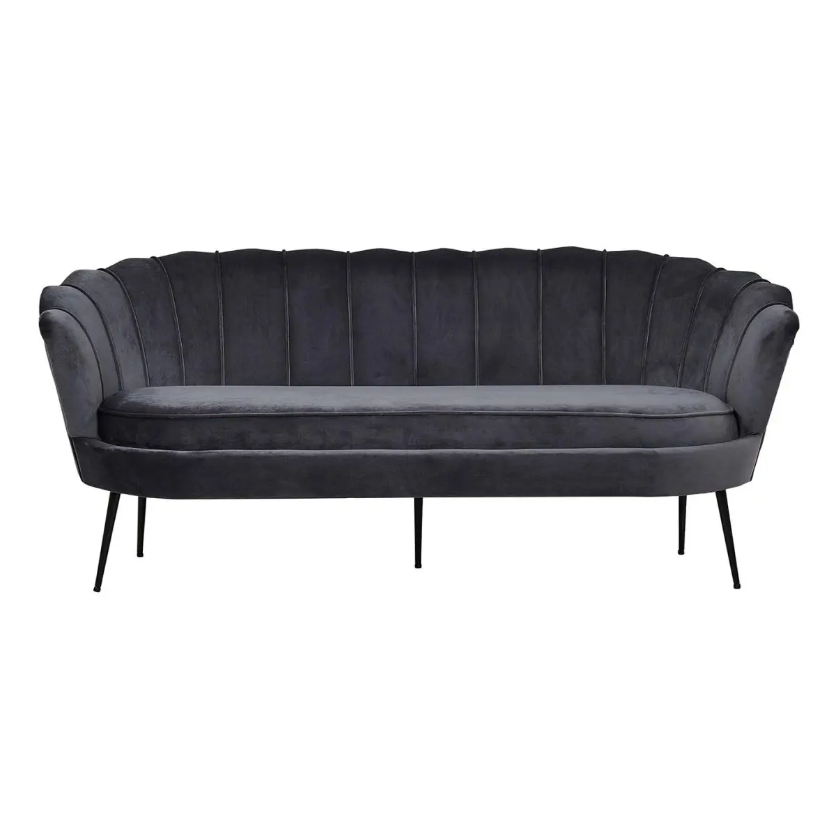 Nice sofa 3 seter velour grå.