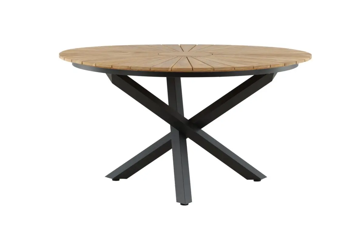 Mexico hagebord Ø140 cm svart, natur.