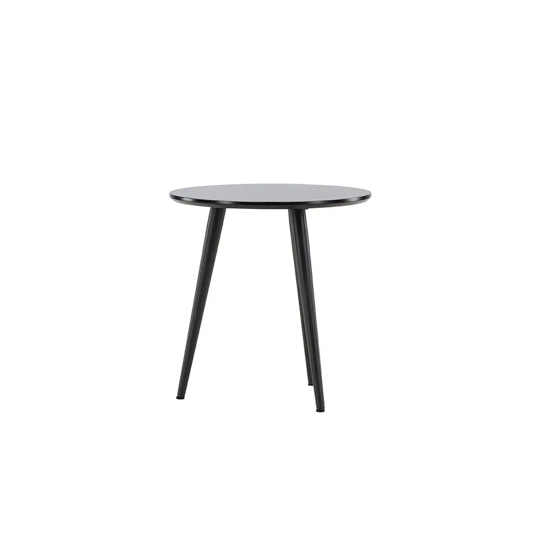 Askim hjørnebord Ø48 cm svart.