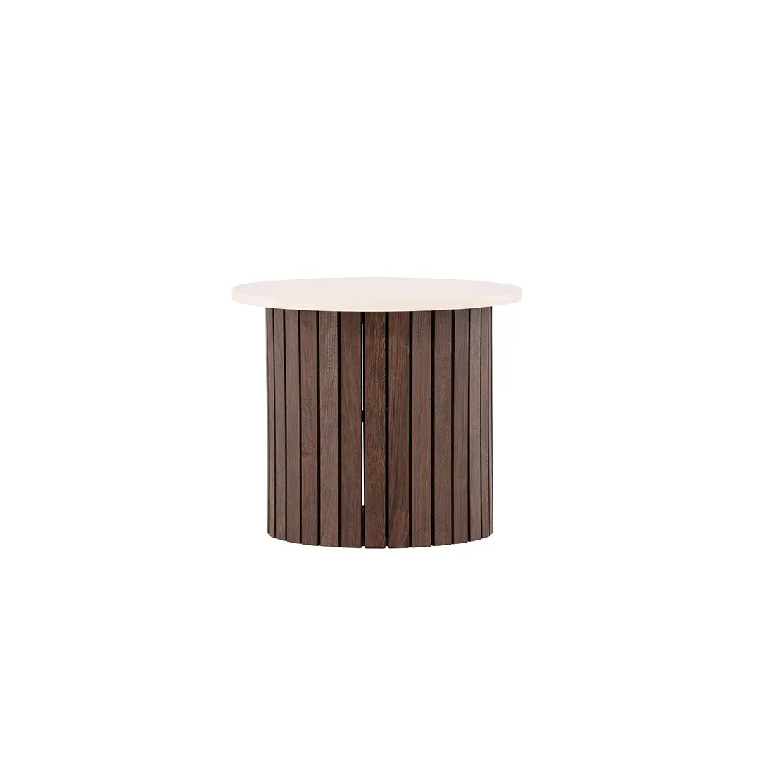 Visingsö hjørnebord Ø52 cm beige.