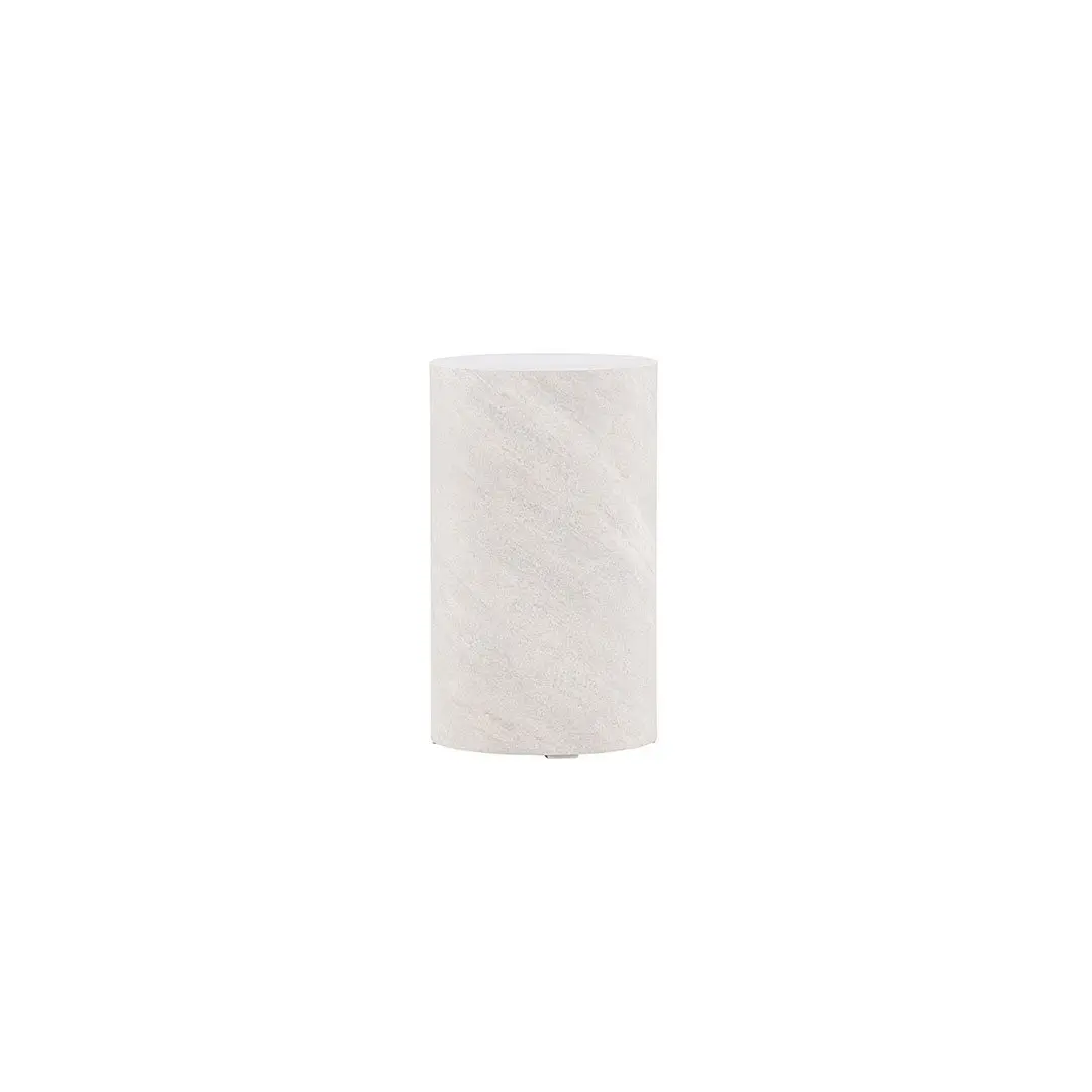 York hjørnebord Ø30 cm piedestal grå.
