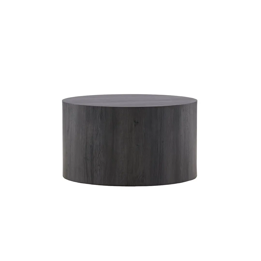 York sofabord Ø80 cm svart.