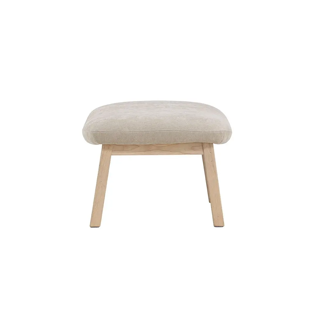 Rile puff beige, whitewash.