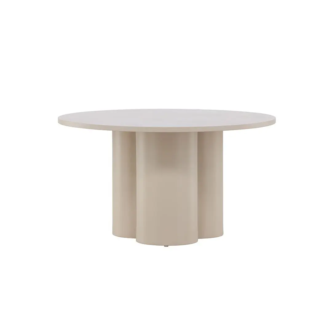 Olivia sofabord Ø80cm beige.