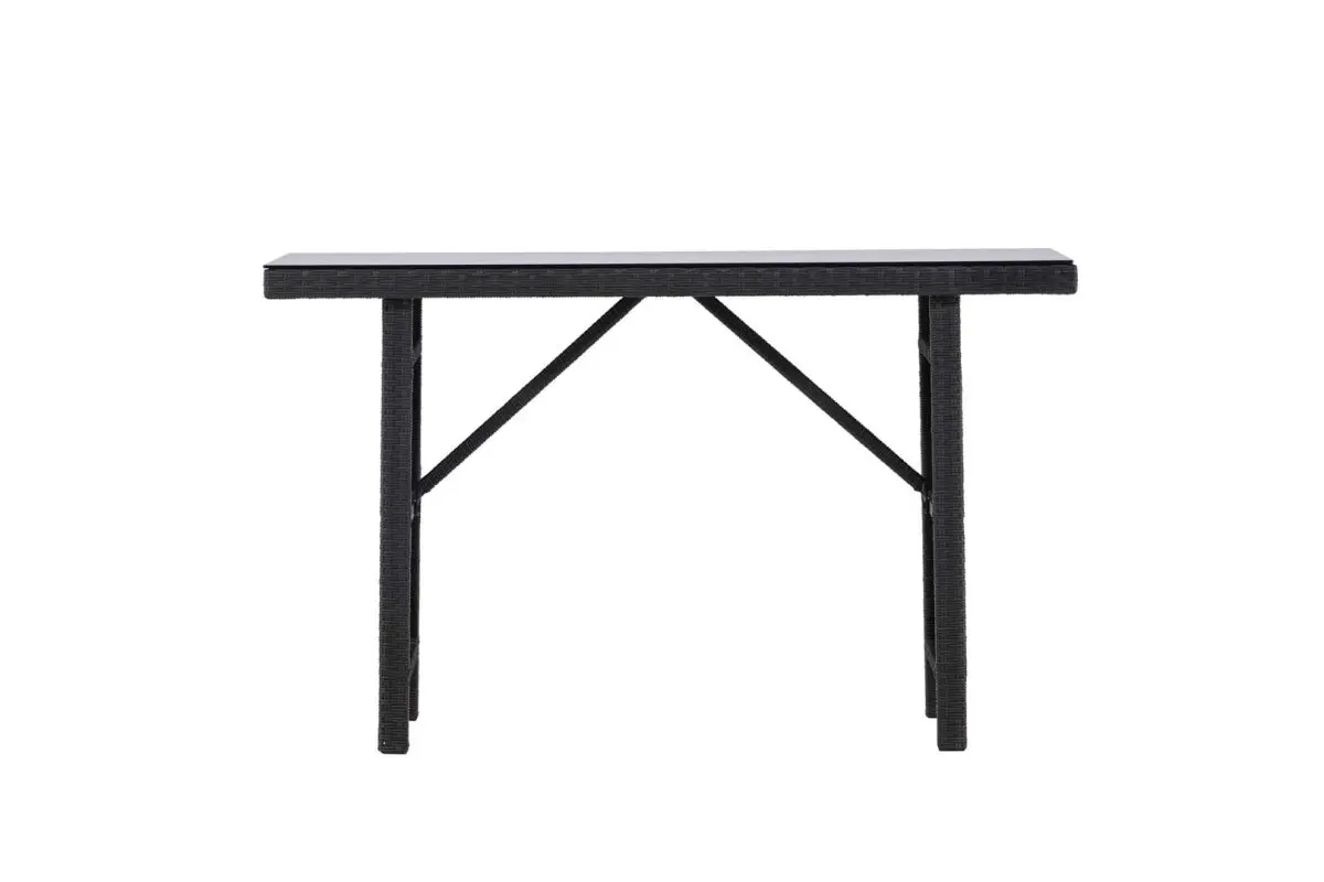 Padova hagebord sidebord 40x120cm svart.