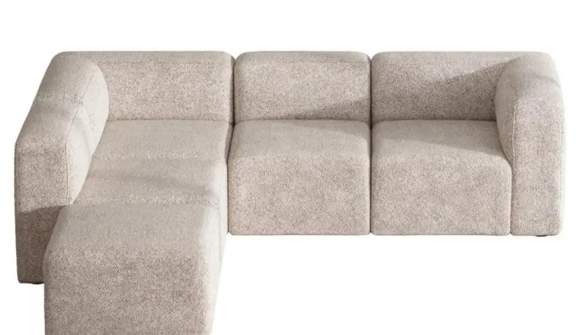 Cubic XL sjeselongsofa høyre eller venstrevent beige.