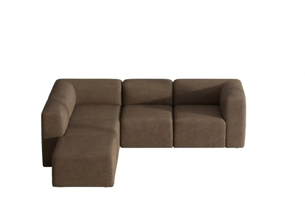 Cubic XL sjeselongsofa høyre eller venstrevent brun.