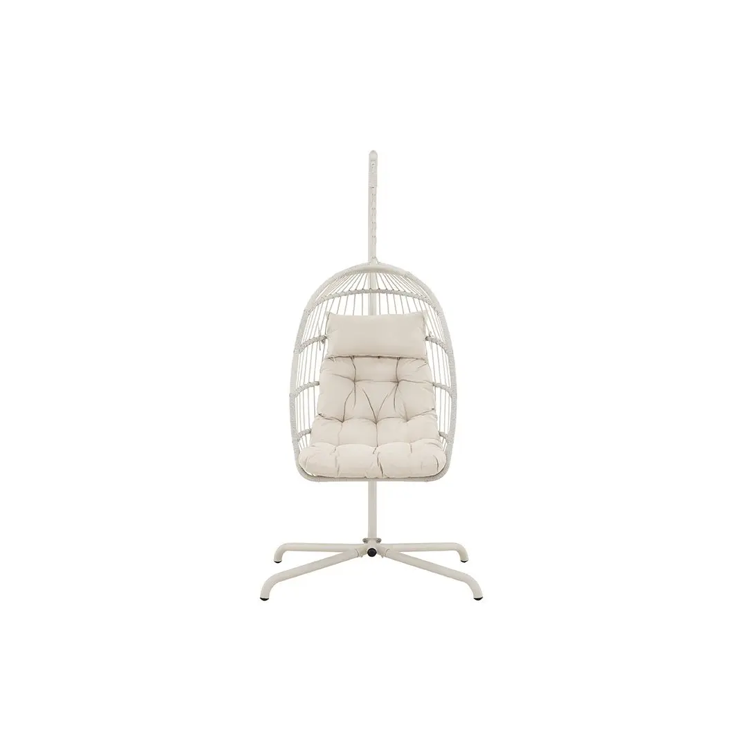 Trezza hengestol med stativ beige.