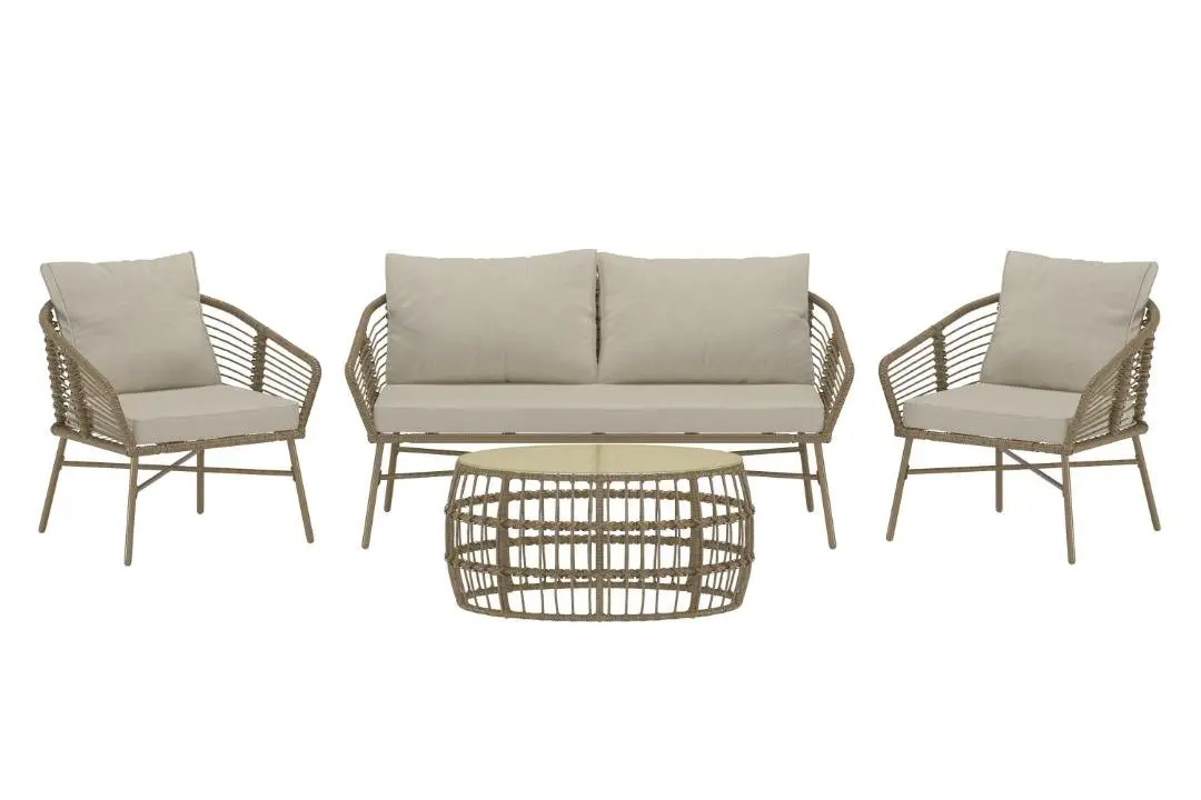 Lipari sofasett beige.