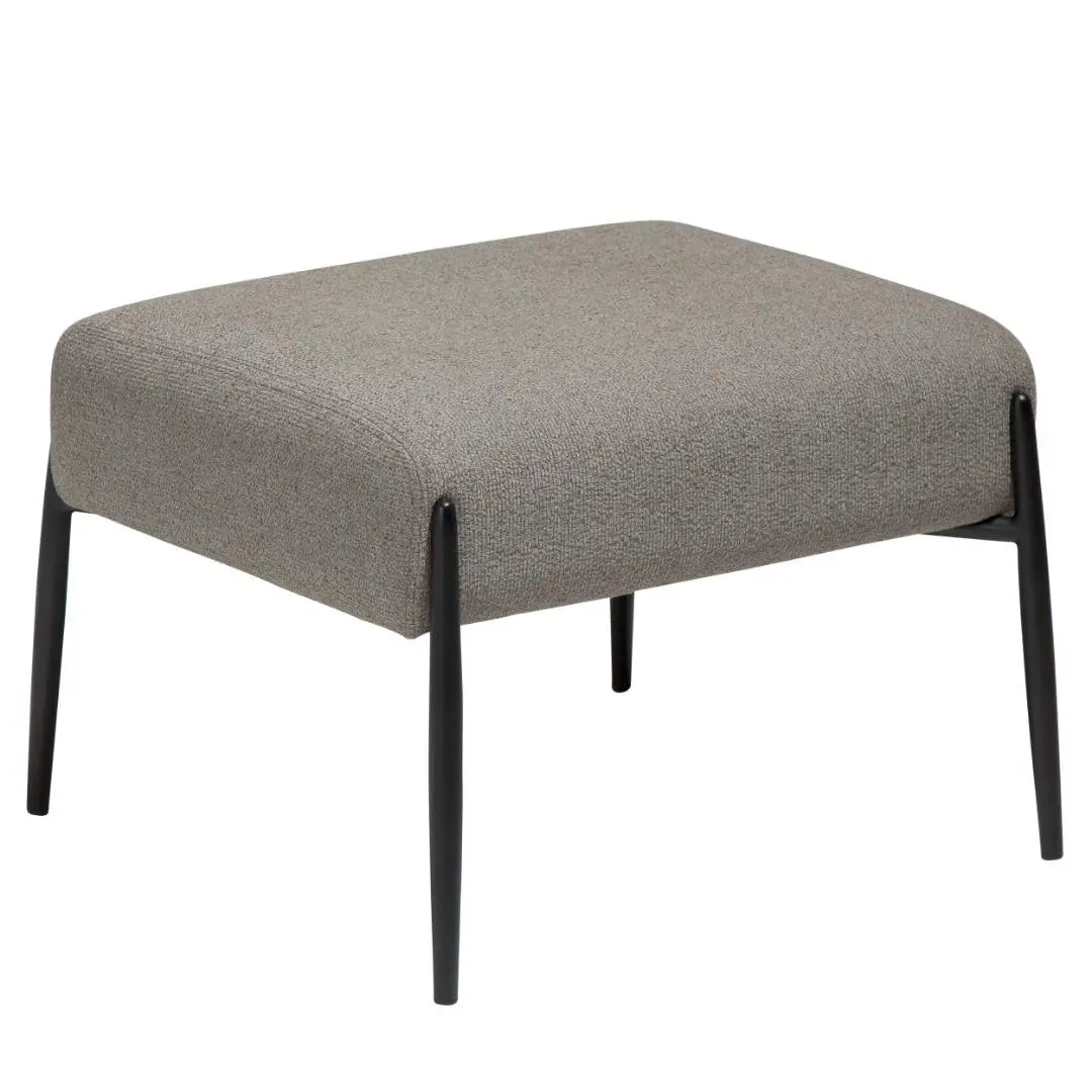 Glam Dan-Form puff boucl&eacute; lysebrun.