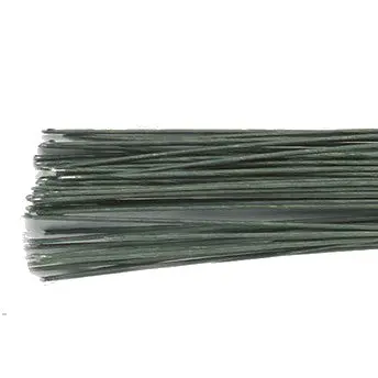 Blomsterwire Mørk grønn 50stk 0,45mm