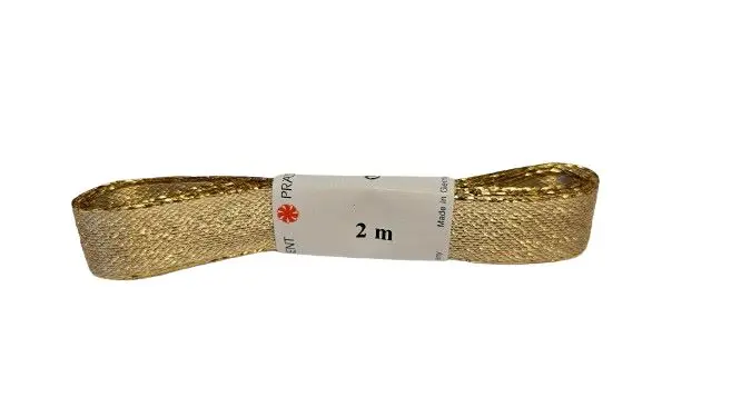 Satengbånd -Gull- 2m 15mm