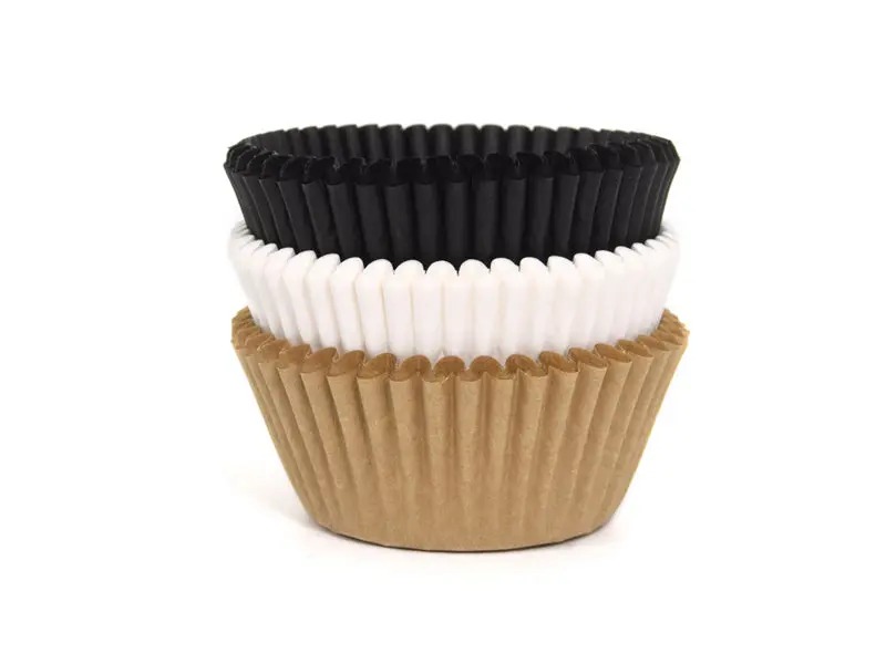 Muffinsformer -Hvit, Brun, Svart- pk/75
