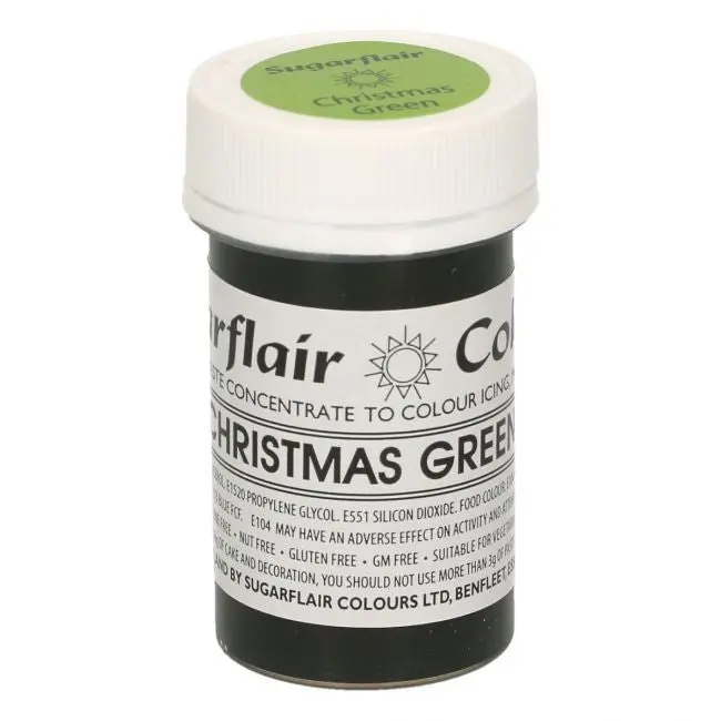 Sugarflair pastafarge Christmas Green, 25g