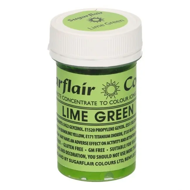 Sugarflair pastafarge Lime Green, 25g