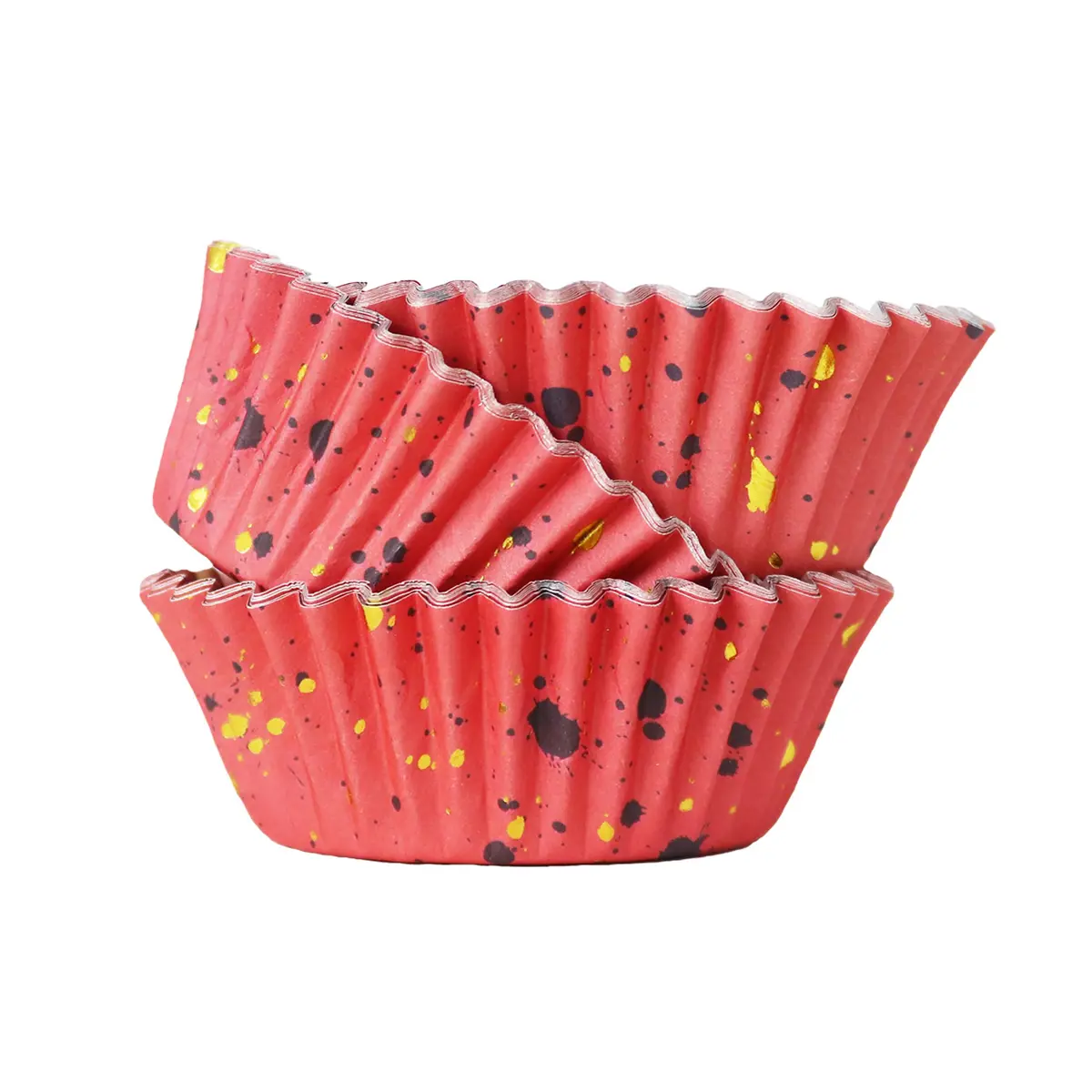 PME Muffinsformer -Rosa med gulldekor- pk/30