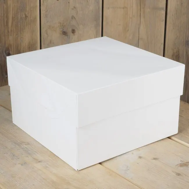 FunCakes Kakeeske -Hvit- 40x40x15cm, 1 stk