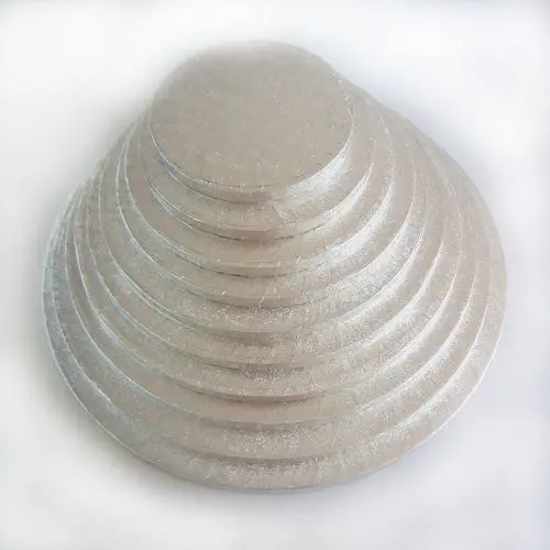 Kake Drum Rund Sølv - 45cm