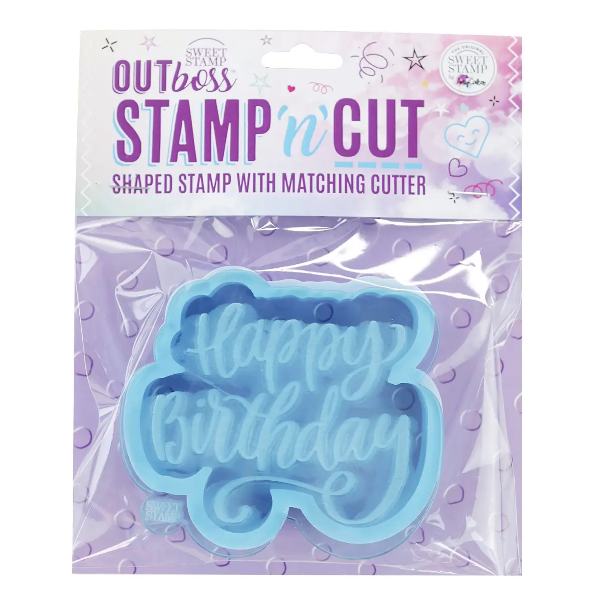 Sweet Stamp OUTboss - Stamp n Cut -Happy Birthday-
