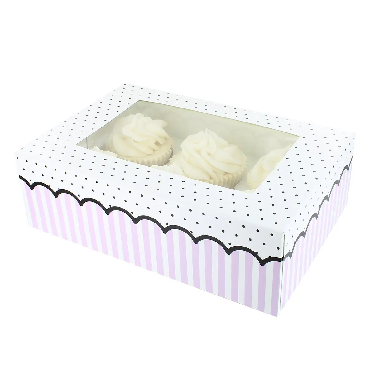 Eske til muffins -Prikker og Striper-