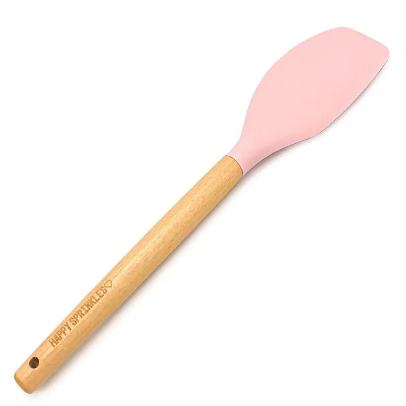 Happy Sprinkles Slikkepott med treskaft -Rosa-