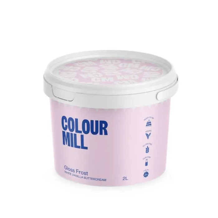 Colour Mill Hvit Buttercream Gloss Frosting - 2L