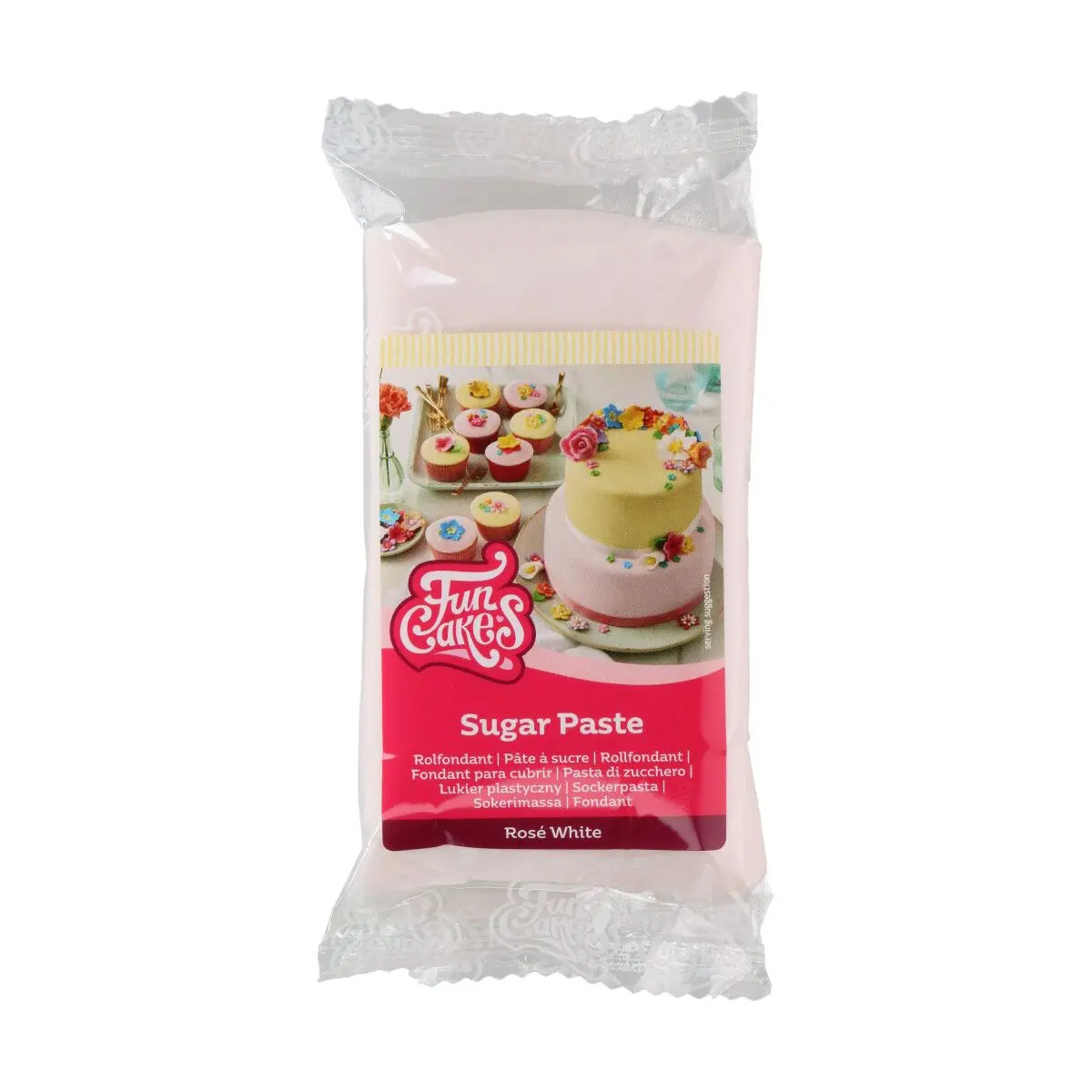 Roséhvit fondant fra FunCakes, 250g
