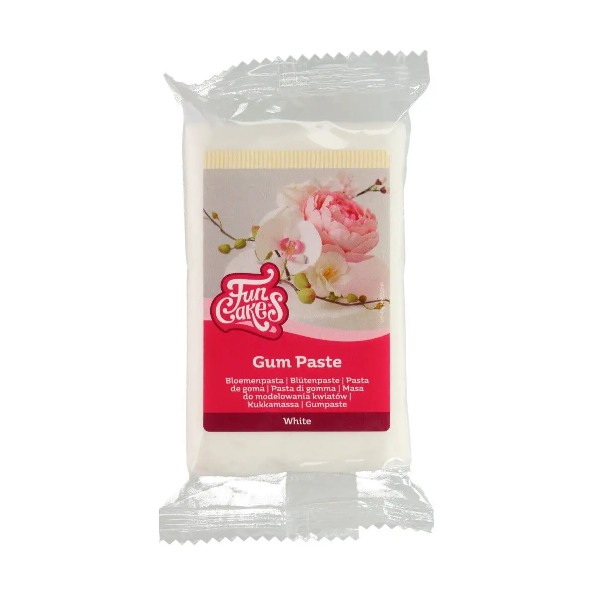 FunCakes Gum Paste Hvit -250g-