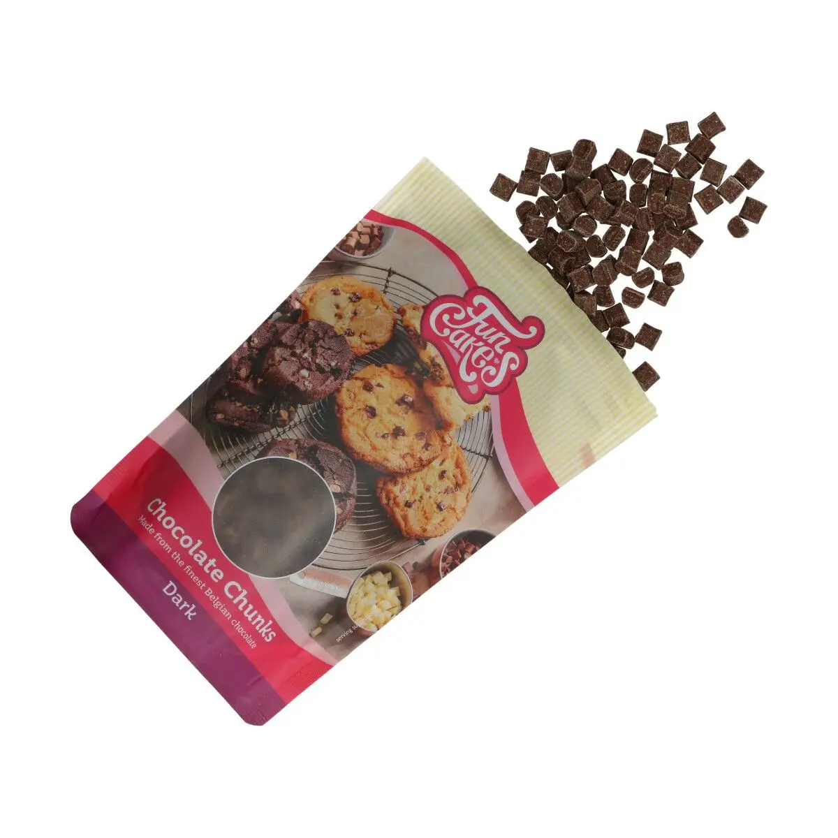 FunCakes Sjokolade Chunks -Mørk sjokolade- 350g
