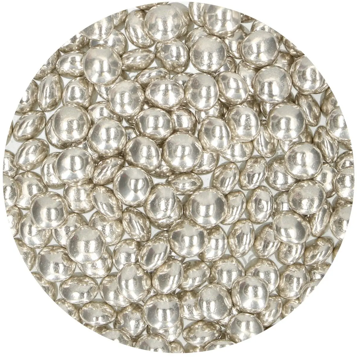 FunCakes Sjokoladelinser -Metallic sølv- 80g
