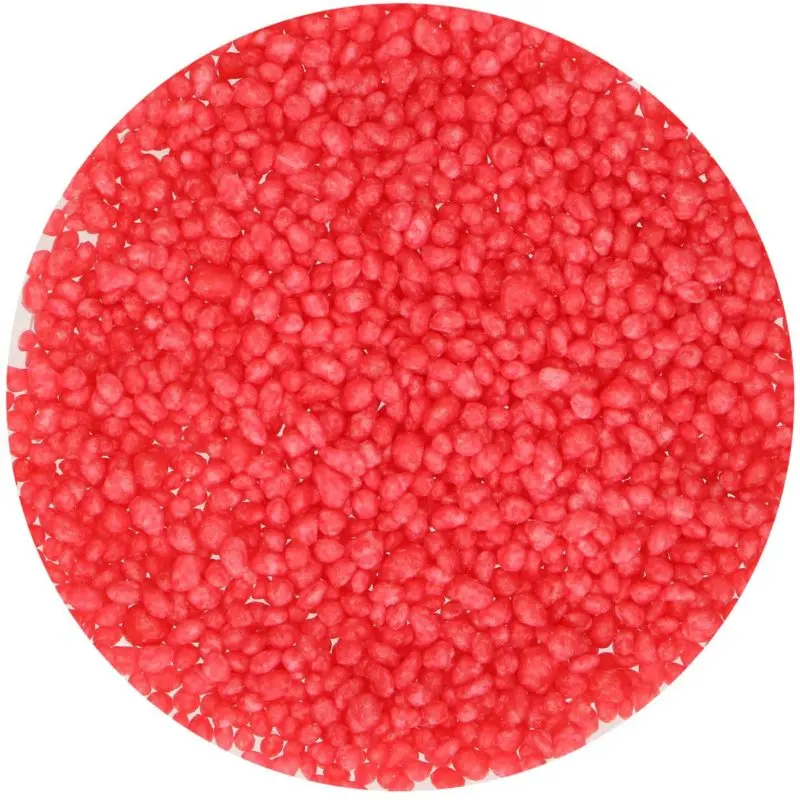 FunCakes Kakestrø Sugar Dots -Rød- 80g