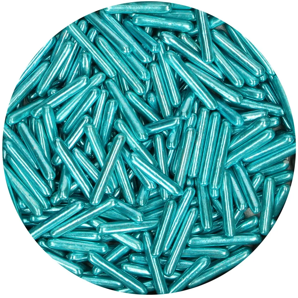 FunCakes kakestrø Metallic Sukkerstenger XL -Blå- 70g