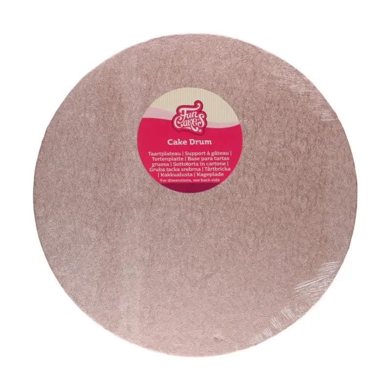 Kake Drum Rund Rosegull- 30cm