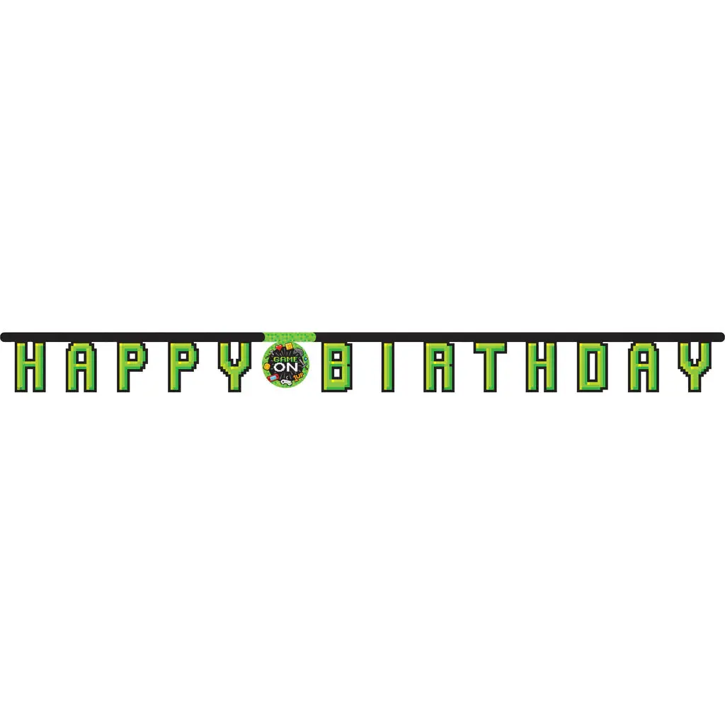 Partybanner Happy Birthday -Gaming