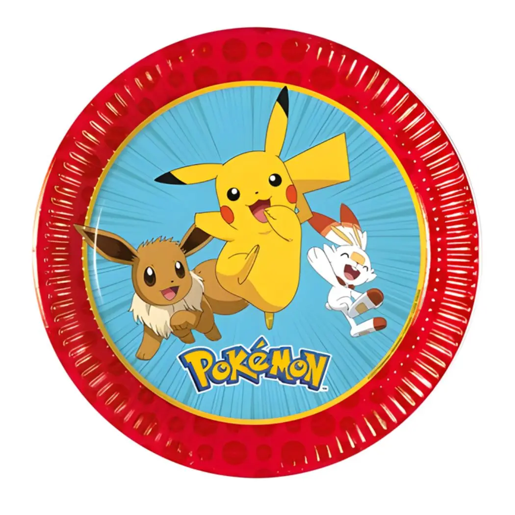 Pokemon fat, engangs, 20cm, pk/8