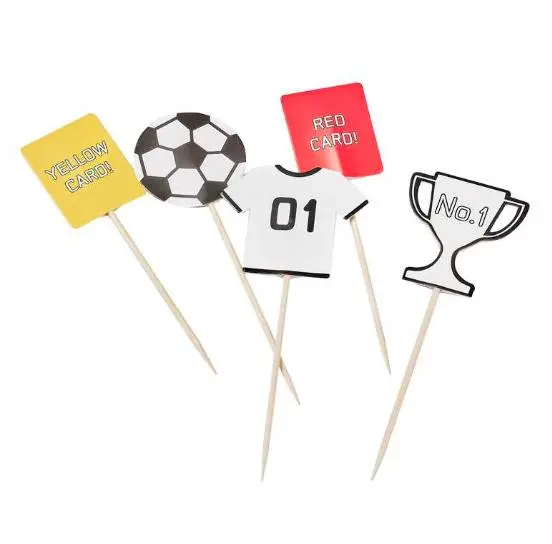Cupcake Topper Fotball pk/12