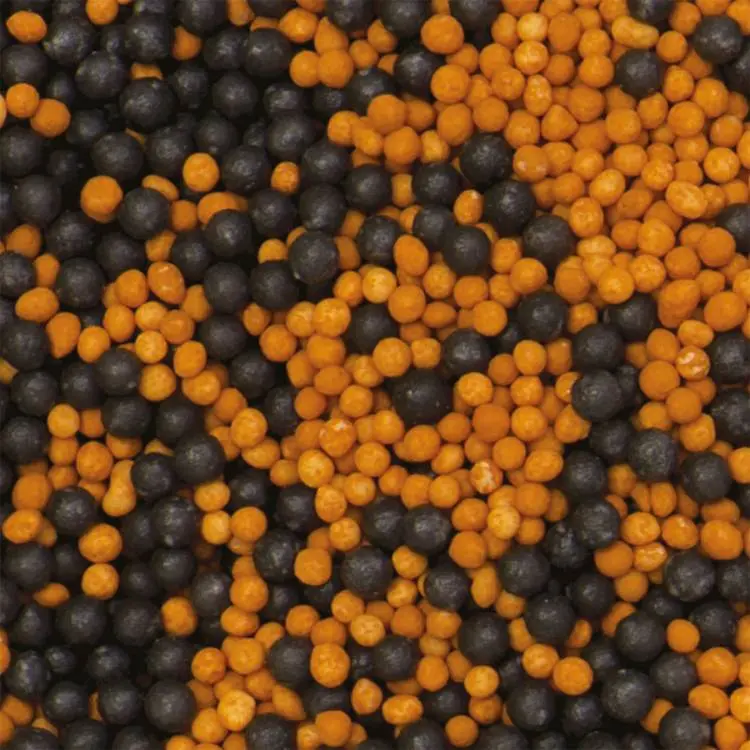 Decora Kakestrø Perler, 1,5mm -Oransje og Svart-