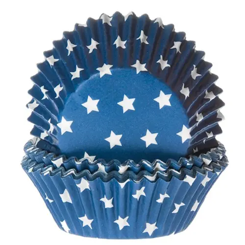 Muffinsformer -Stjerner- Blå pk/50