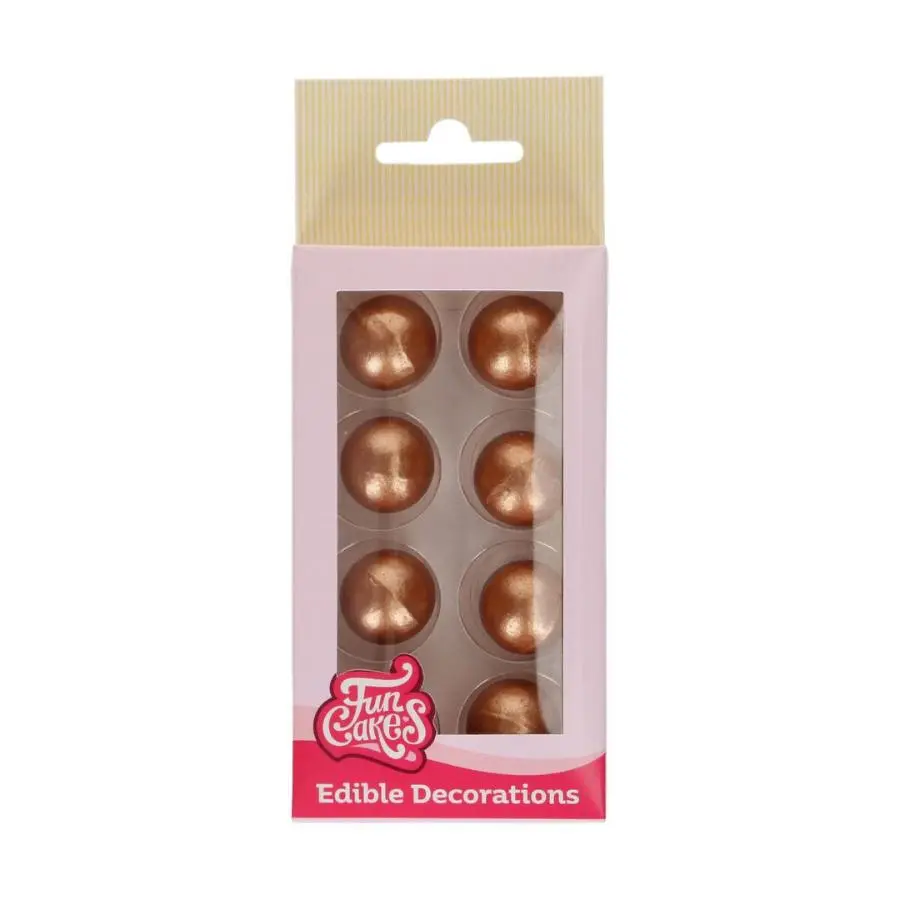 FunCakes Sjokoladekuler -Bronze- pk/8