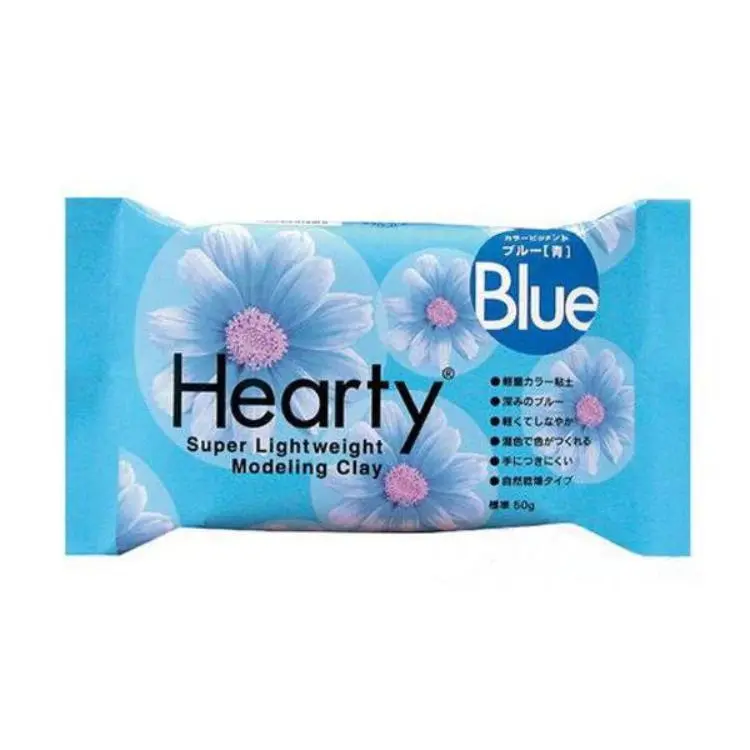 Hearty air drying clay, Modelleringsleire, Blå, 50g