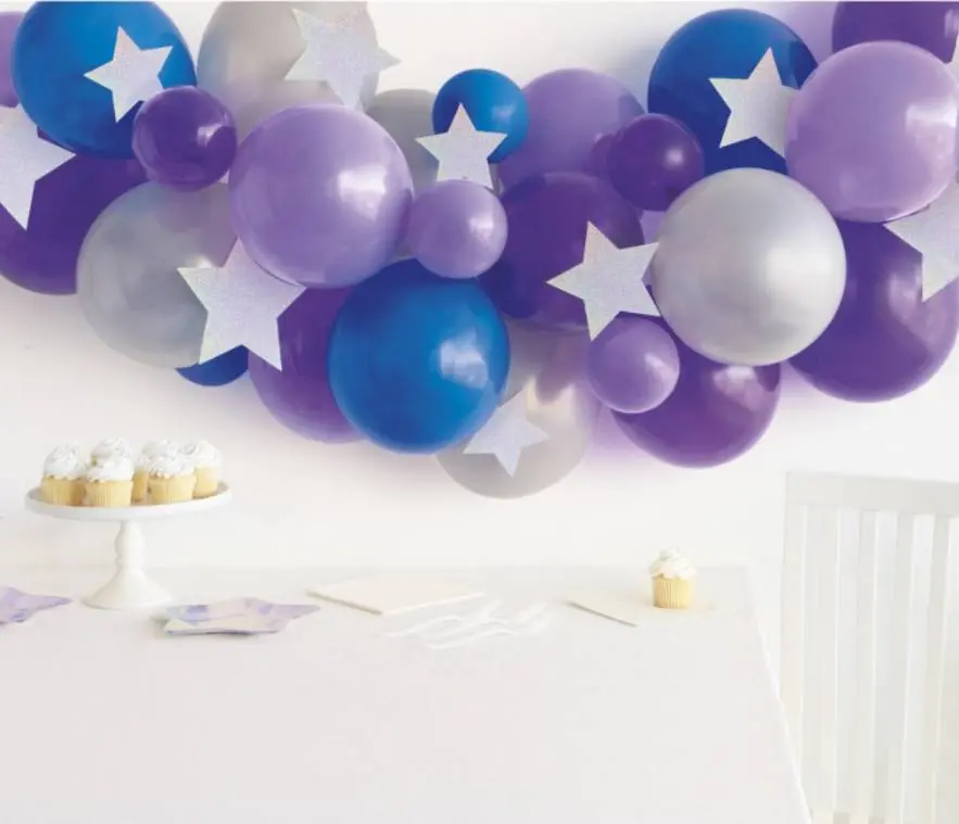 Ballong Kit, Lilla, blå og sølv