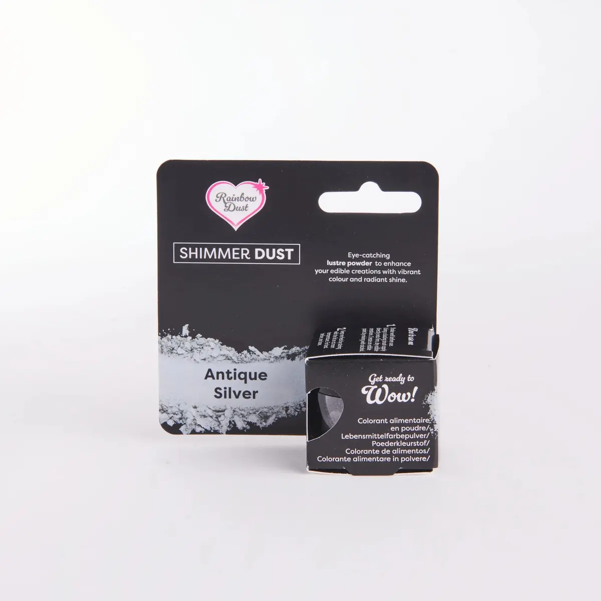 Shimmer Dust, Lustrepulver - Antikk sølv, 3 g