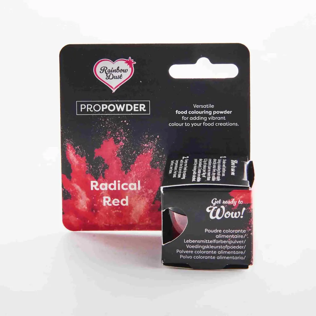 Rainbow Dust Pulverfarge - Radical red, 2g