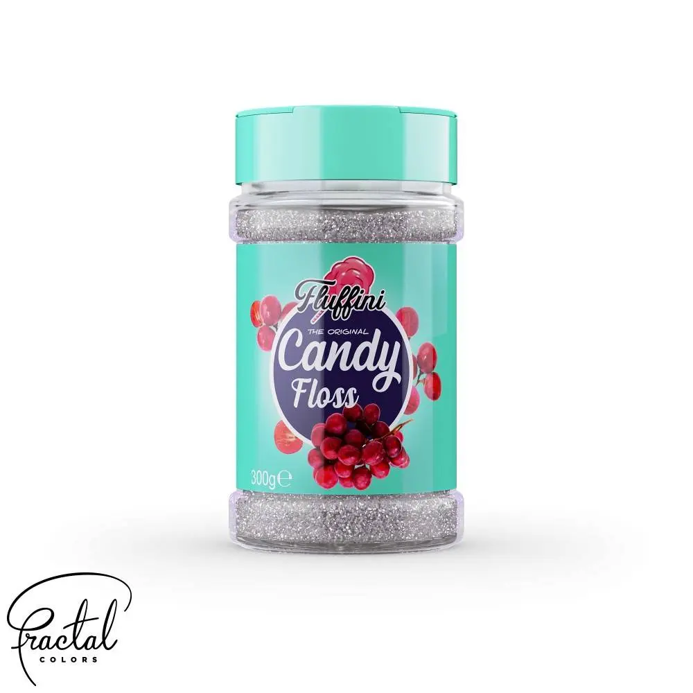 Sukkerspinn sukker Fluffini - Drue- 300g