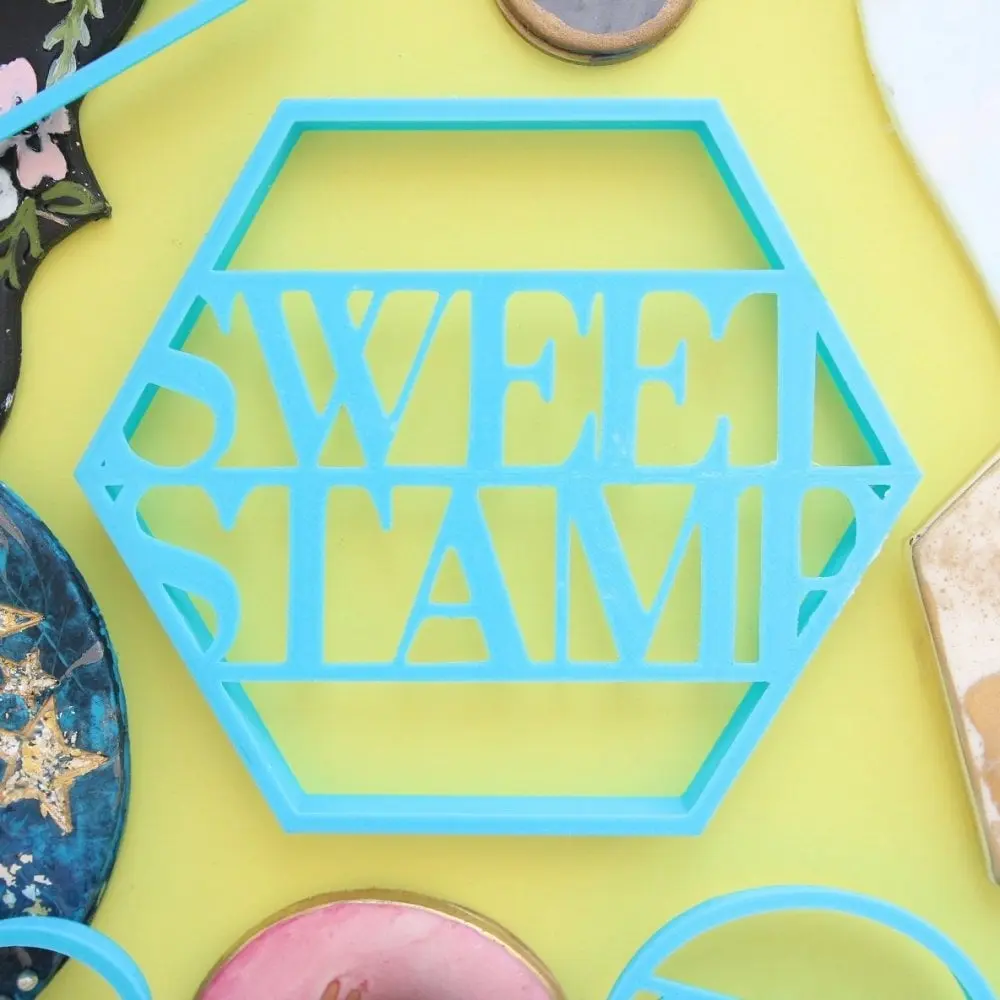 Sweet Stamp Utstikker til kaketopp -Hexagon