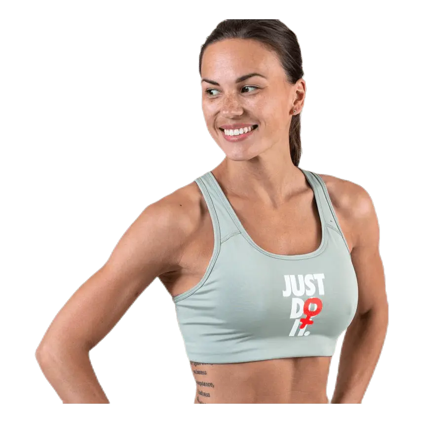Rebel Swoosh JDI Bra White/Grey