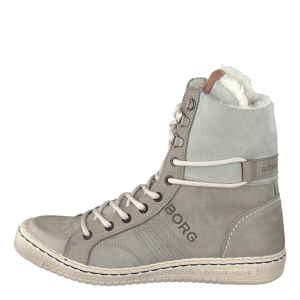 Wendy High Fur Light Grey