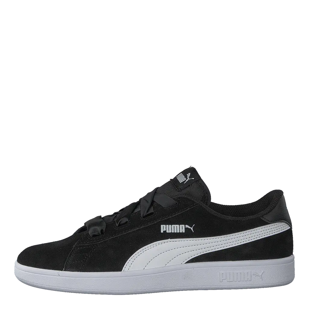 Puma Smash V2 Ribbon Jr Black/white