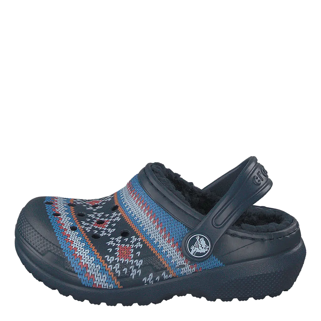 Classic Printed Lined Clog K Navy