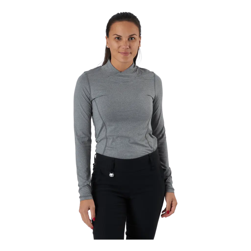 Agnes Ls Mock Neck Granite